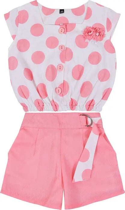 Baby Girls Casual Top Shorts csl292pnk