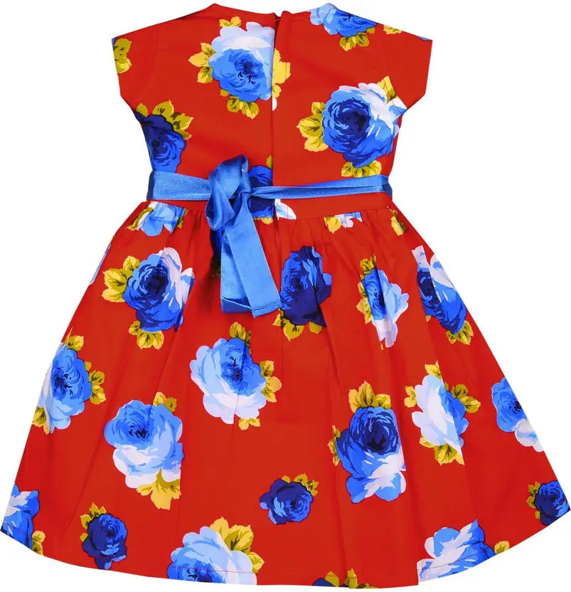 Girls Midi/Knee Length Casual Dress ctn156rd