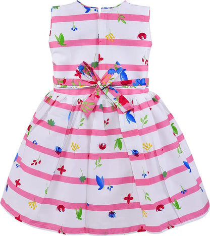 Baby Girls Midi/Knee Length Casual Dress ctn570bpnk
