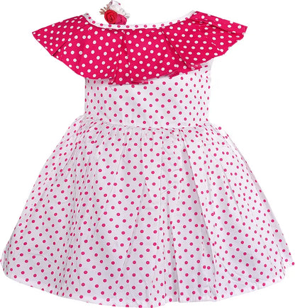 Girls Midi/Knee Length Casual Dress ctn610pnk