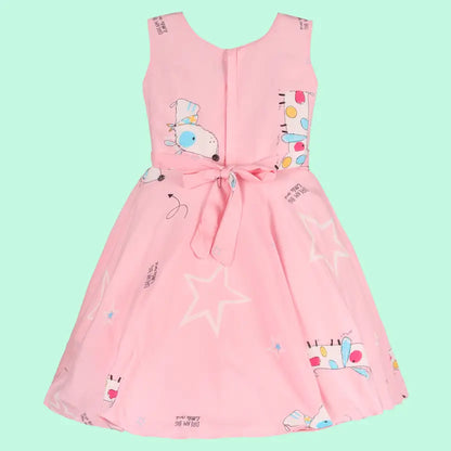 Baby Girls Midi/Knee Length Casual Dress fe3207pnk