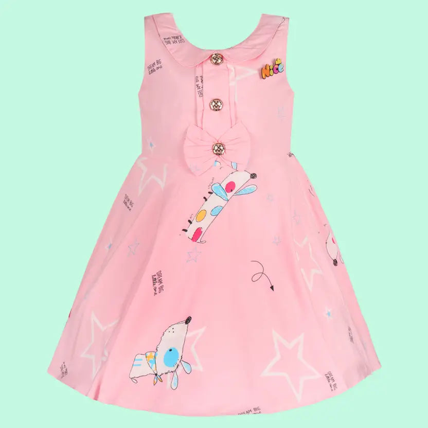 Baby Girls Midi/Knee Length Casual Dress fe3207pnk
