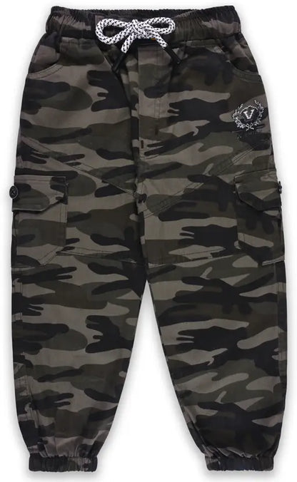 Boys Jogger Fit Mid Rise Dark Green Jeans js54cfe