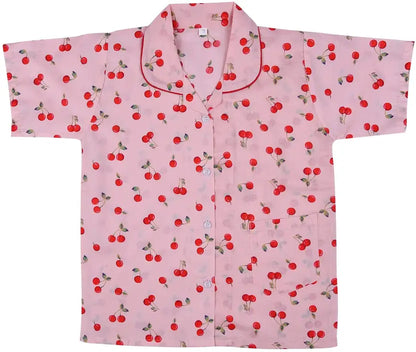 Baby Girls Printed Cotton Blend Kids Nightwear  ND55pch