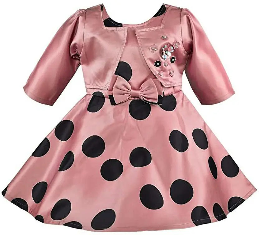 Girls Midi/Knee Length Party DressÂ Â (stn805pch)