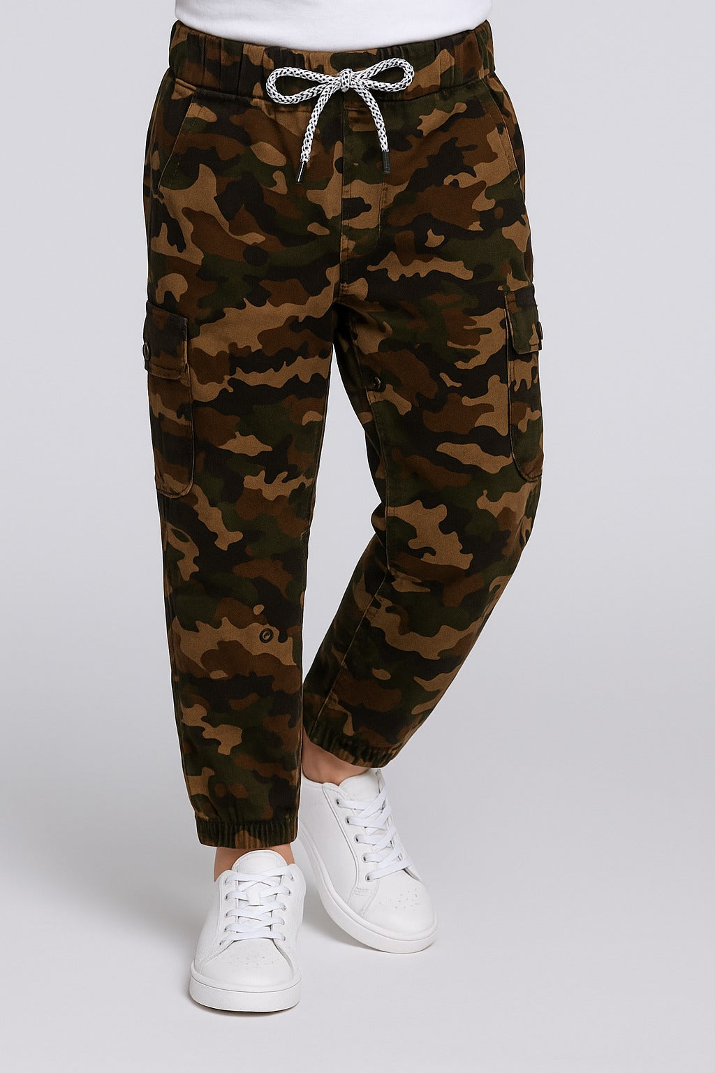 Boys Khaki Regular Fit Jogger Jeans - Wish Karo