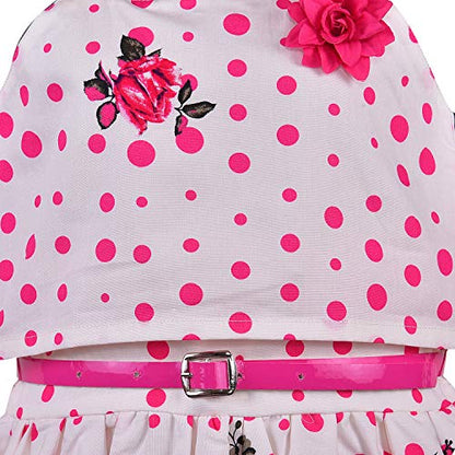 Baby Girls Cotton Frock Dress for Girls-bxa259pnk -  Party Wear - frocks Party Wear - baby dress