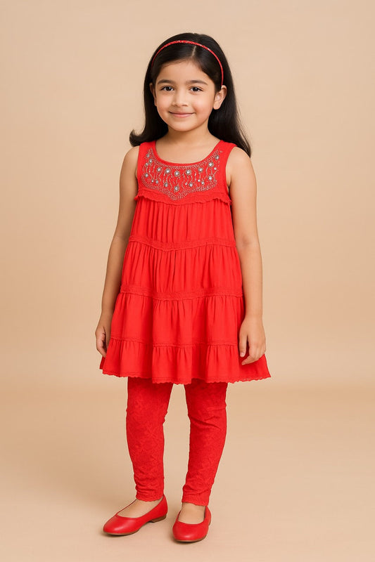 Girls Embellished Ethnic Dress - Wish Karo - photo 1