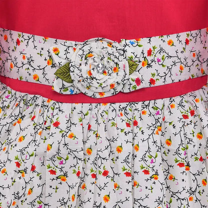 Girls Midi/Knee Length Casual Dress ctn562rd