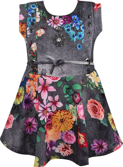 Baby Girls Midi/Knee Length Casual Dress  fm15gry