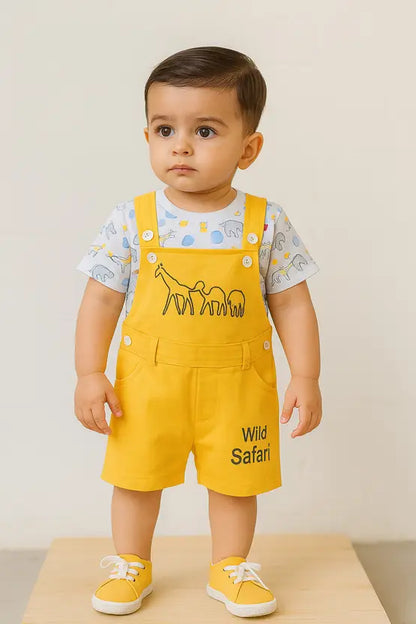 Baby Boys Casual T-shirt Dungaree hdr630y