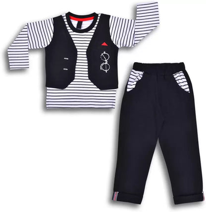 Cotton Clothing Set for Baby Boys hfs611blk