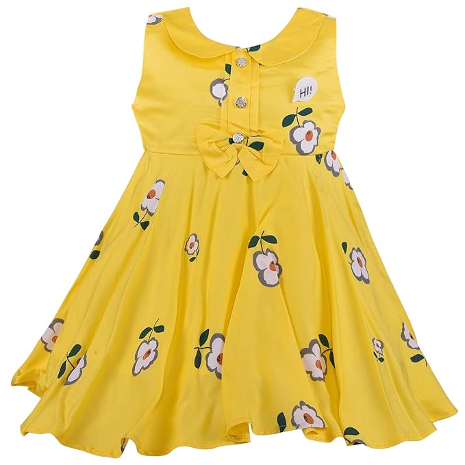 Girls cotton Floral Printed Summer Dress