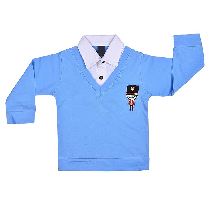 Cotton Clothing Set for Baby Boys hfs598blu