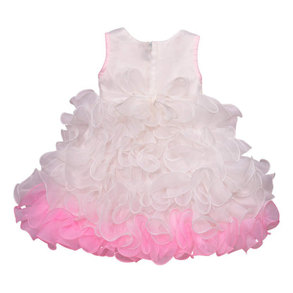 Baby Girls Party Wear Frock Dress bxa170bpnk -  Party Wear - frocks Party Wear - baby dress
