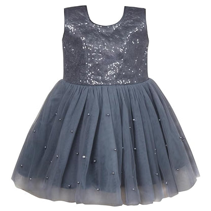 baby girls partywear frocks dress for girls fe3038gryJKTWHTF