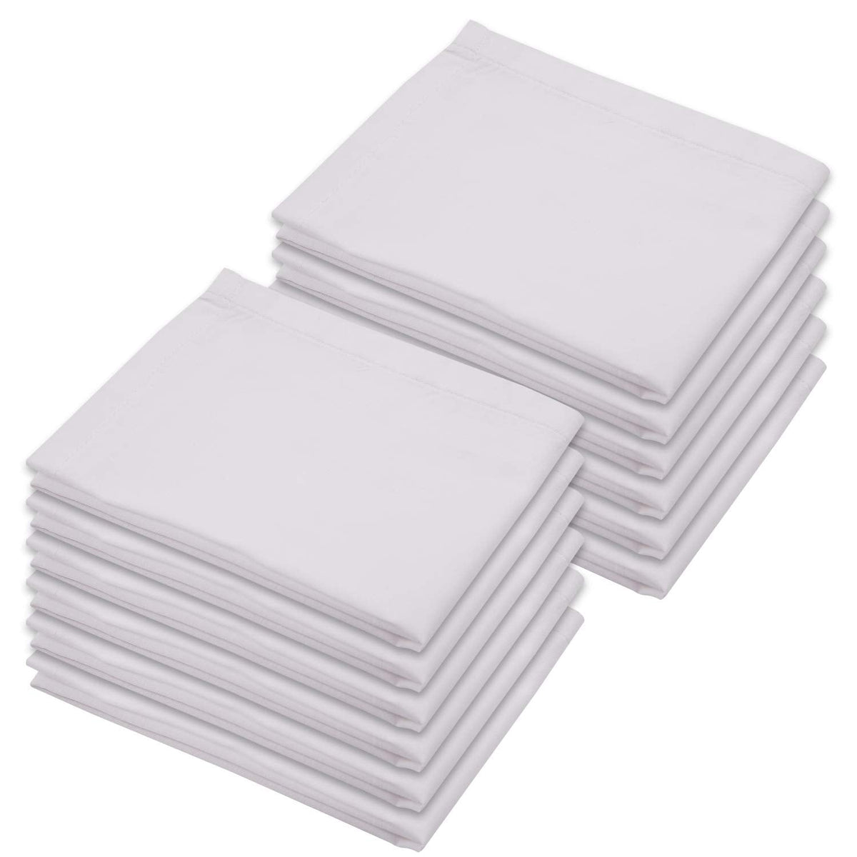 Wish Karo Hankie pure cotton super fine soft thin white Handkerchief for Men - Pack of 12 - Wish Karo