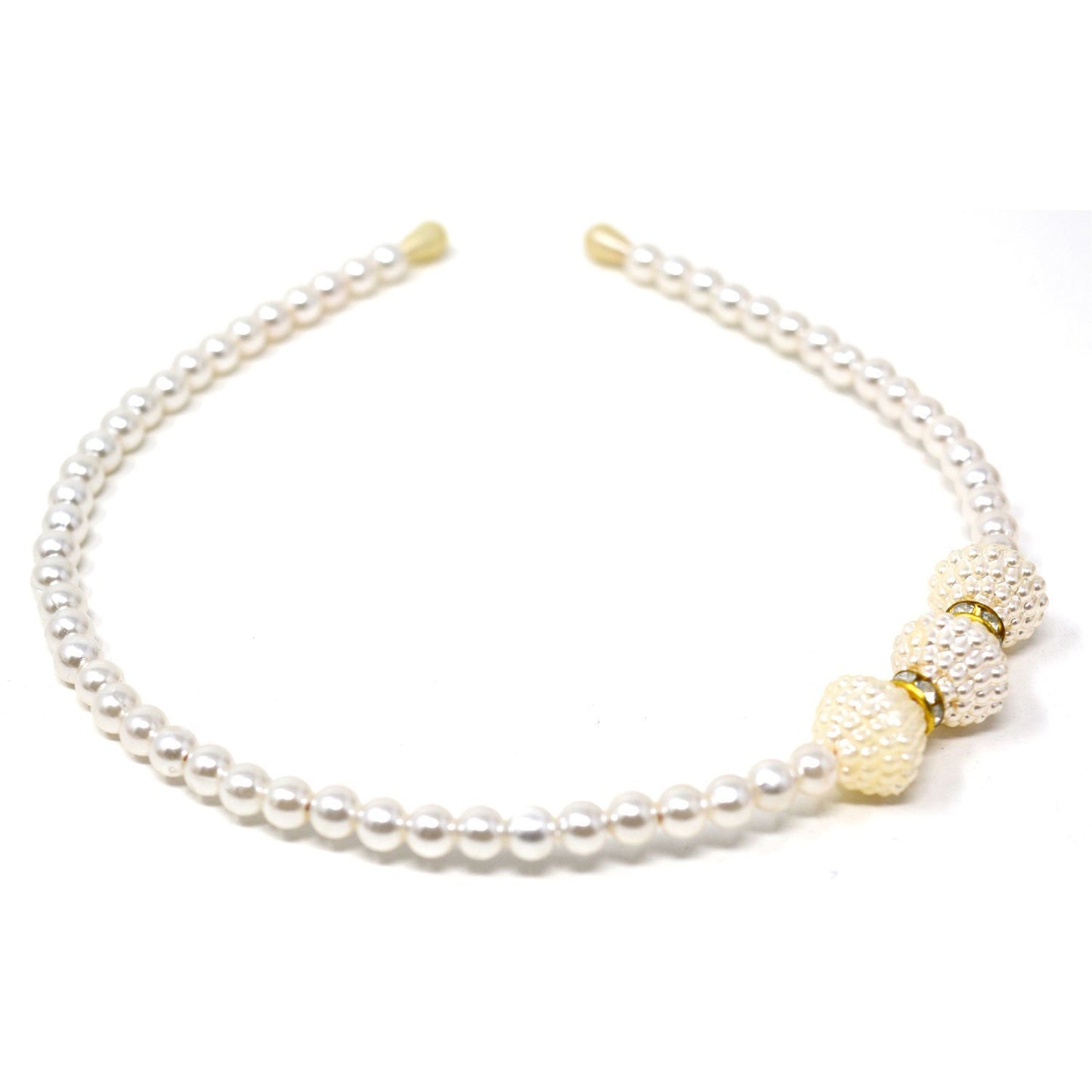 White Imitation Pearl Hairband