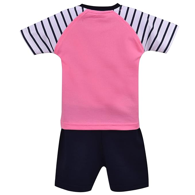 Boys Graphic Printed Striped Clothing set bt41bpk