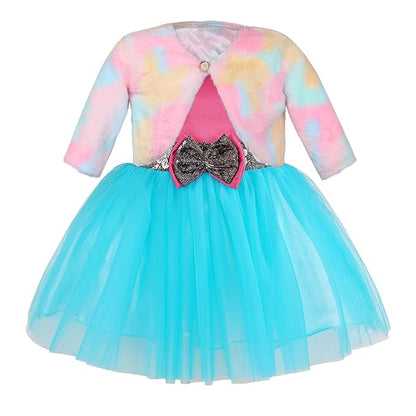baby girls partywear frocks dress for girls fe3132bluJKTMLTF