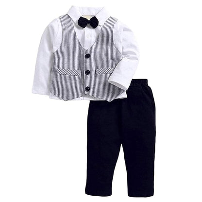 Boys Striped Cotton Party wear - Wish Karo - photo 1