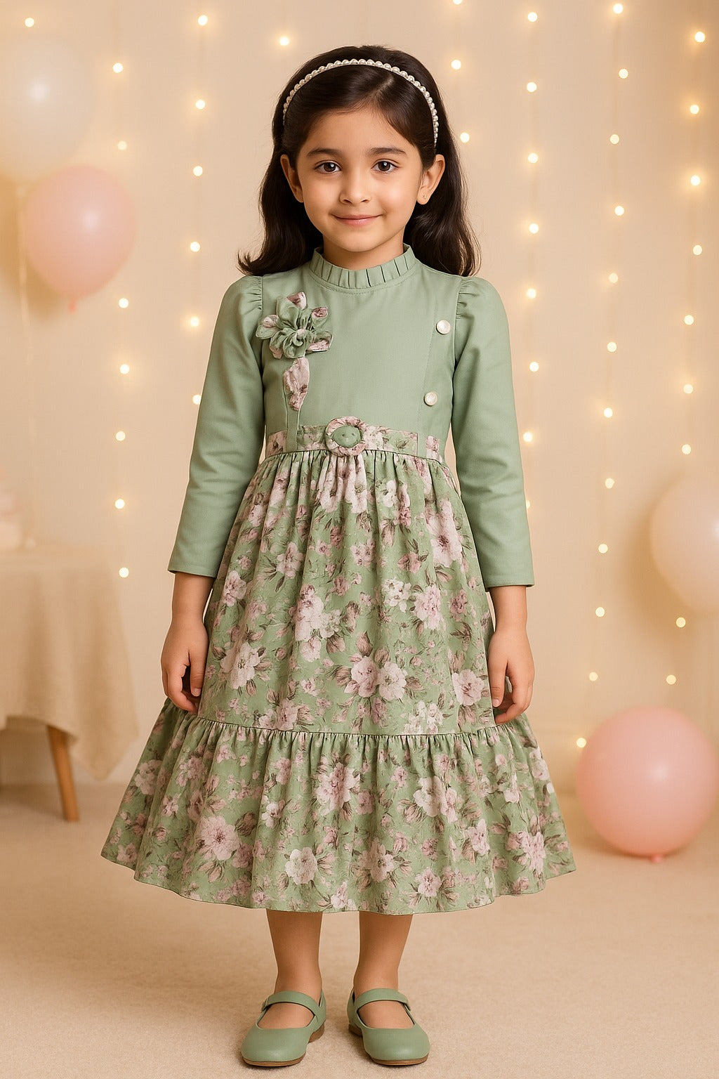 Baby Girls Casual Wear Frock Dress at Wholesale Price