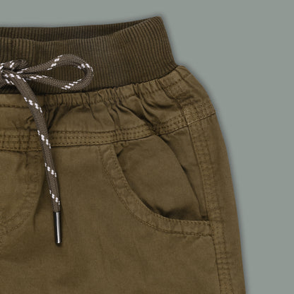 Boys Cotton Cargo Tapered Fit Trouser js142