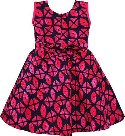 Girls Printed Cotton Summer Casual Dress ctn582