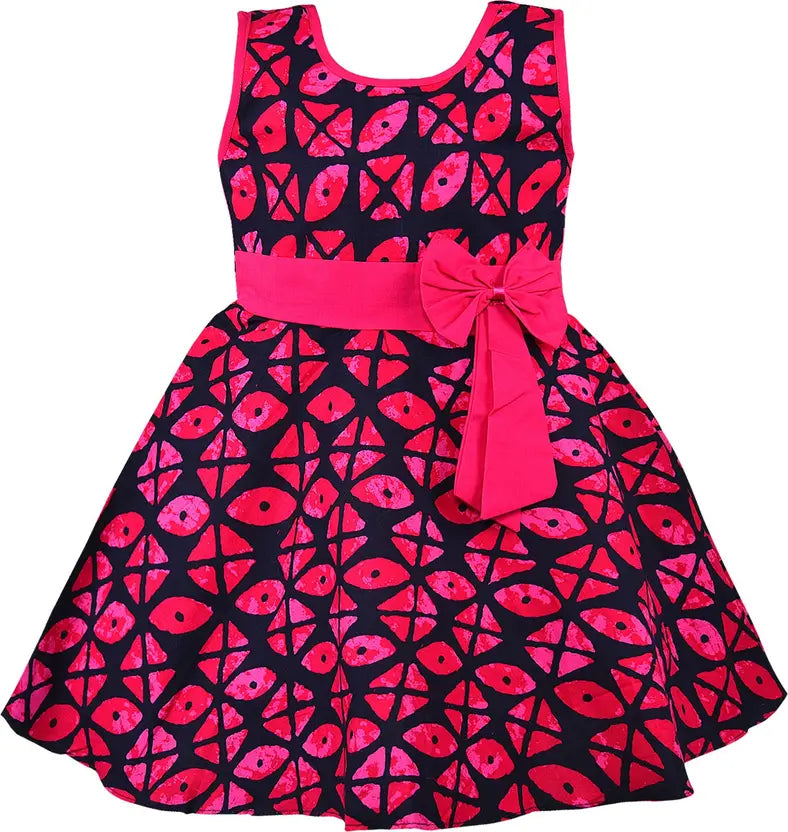Girls Printed Cotton Summer Casual Dress ctn582