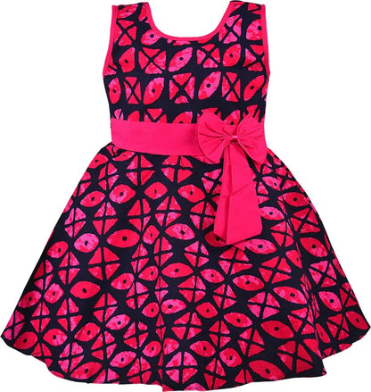 Girls Printed Cotton Summer Casual Dress ctn582