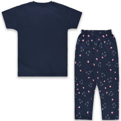 Unisex Cotton Tshirt and Trouser Nightsuit Set