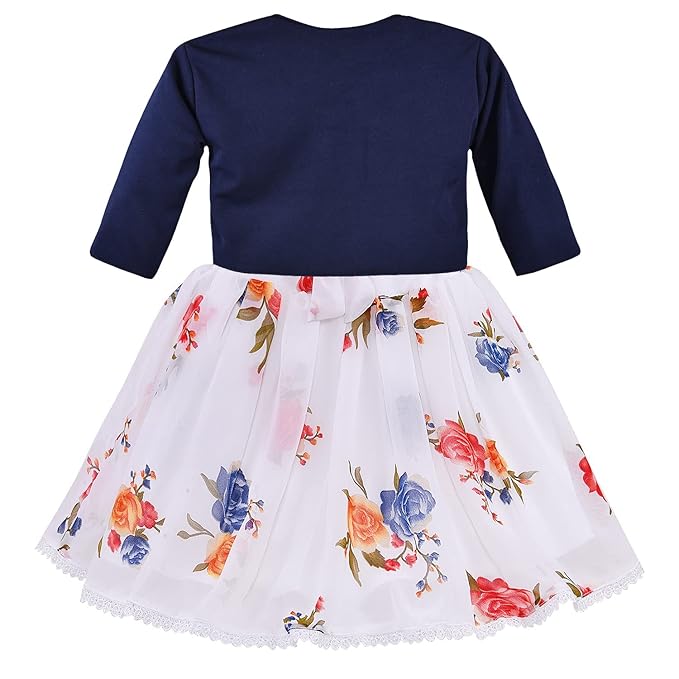baby girls partywear frocks dress for girls fe3004whtJKTNBS