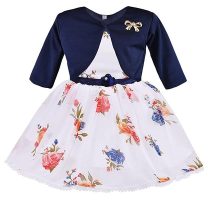 baby girls partywear frocks dress for girls fe3004whtJKTNBS
