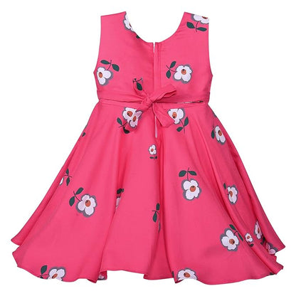 Girls cotton Floral Printed Summer Dress