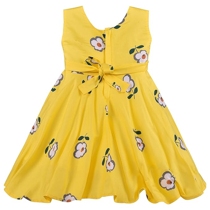 Girls cotton Floral Printed Summer Dress