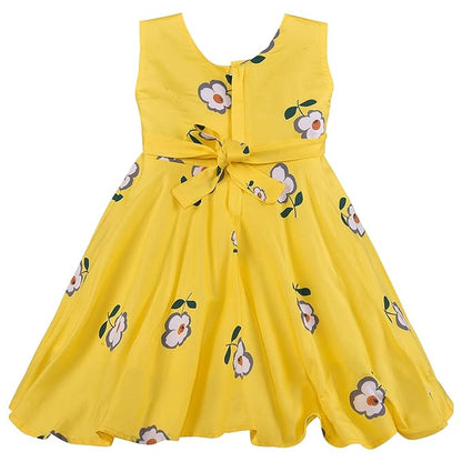 Girls cotton Floral Printed Summer Dress
