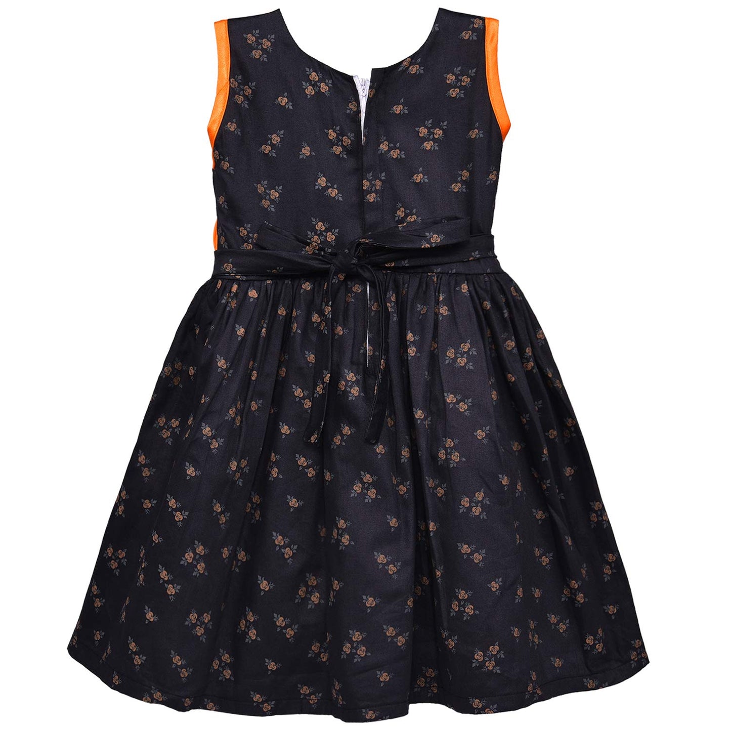 Girls Pure Cotton Floral Printed Summer Casual Dress