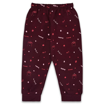 Unisex Printed Top and Bottom Pyjamas Night Dress btef716