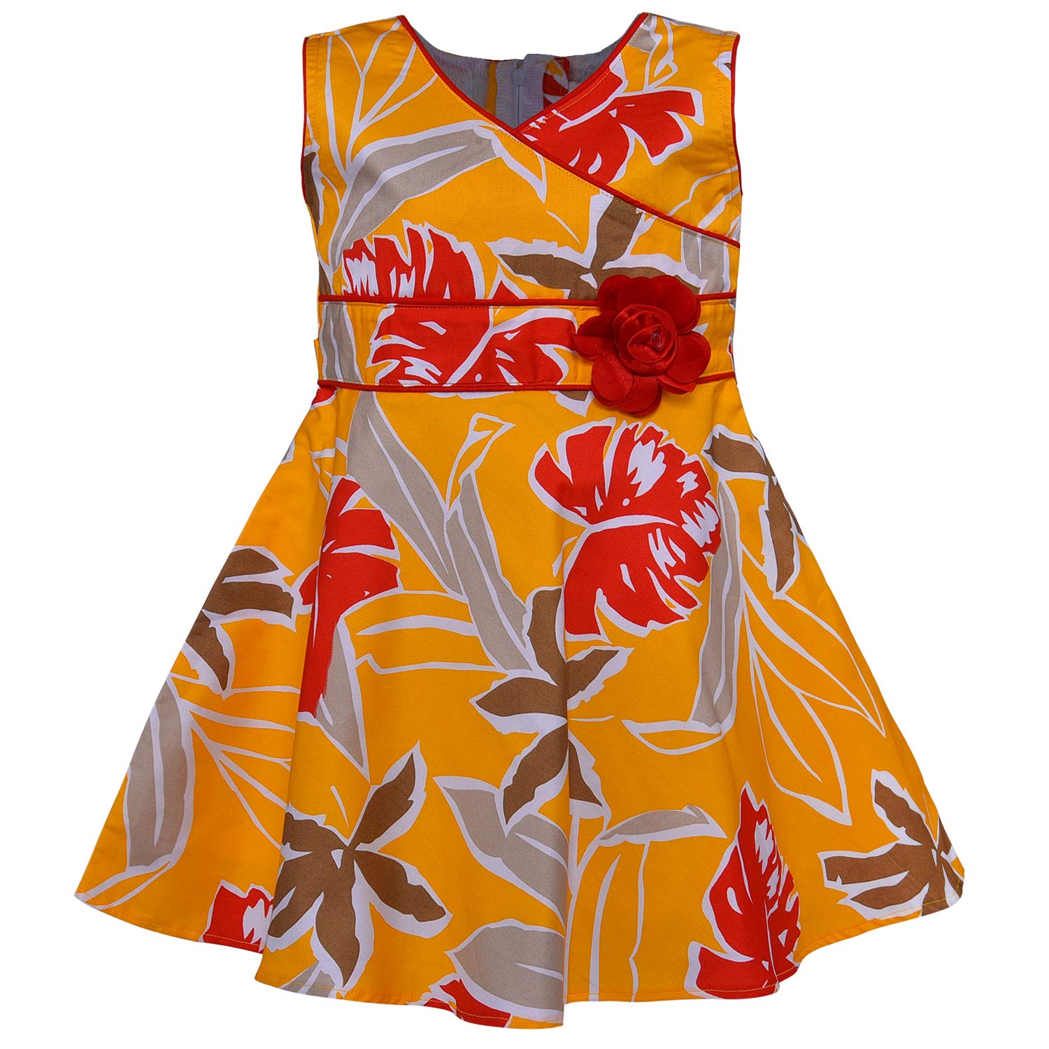 B2B Baby Girl Cotton Summer Dress Wholesale | Sleeveless Floral Casual Wear Bulk