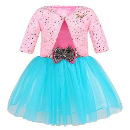 baby girls partywear frocks dress for girls fe3132bluJKTBPNKF