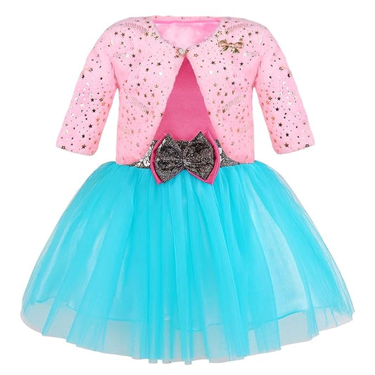 baby girls partywear frocks dress for girls fe3132bluJKTBPNKF