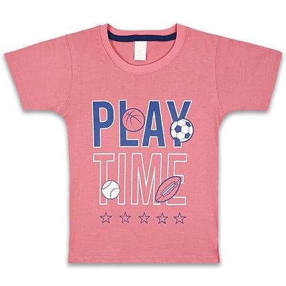 Boys Typography Printed Cotton Clothing Set bt652