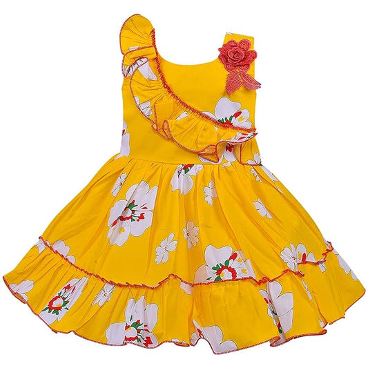 Baby Girls Cotton Frock Causal Dress - Wish Karo