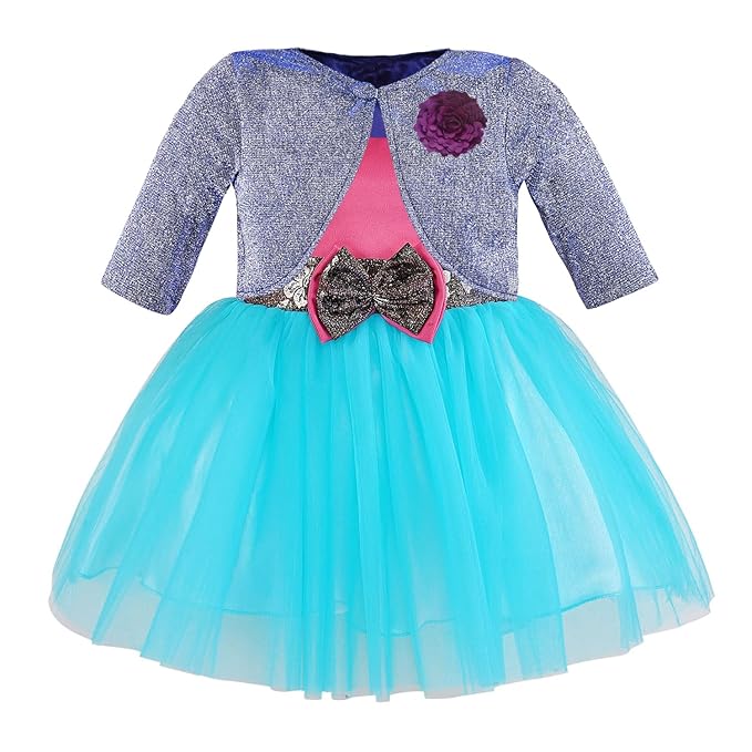 baby girls partywear frocks dress for girls fe3132bluJKTBLUL