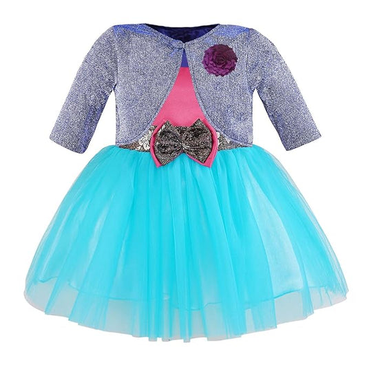baby girls partywear frocks dress for girls fe3132bluJKTBLUL