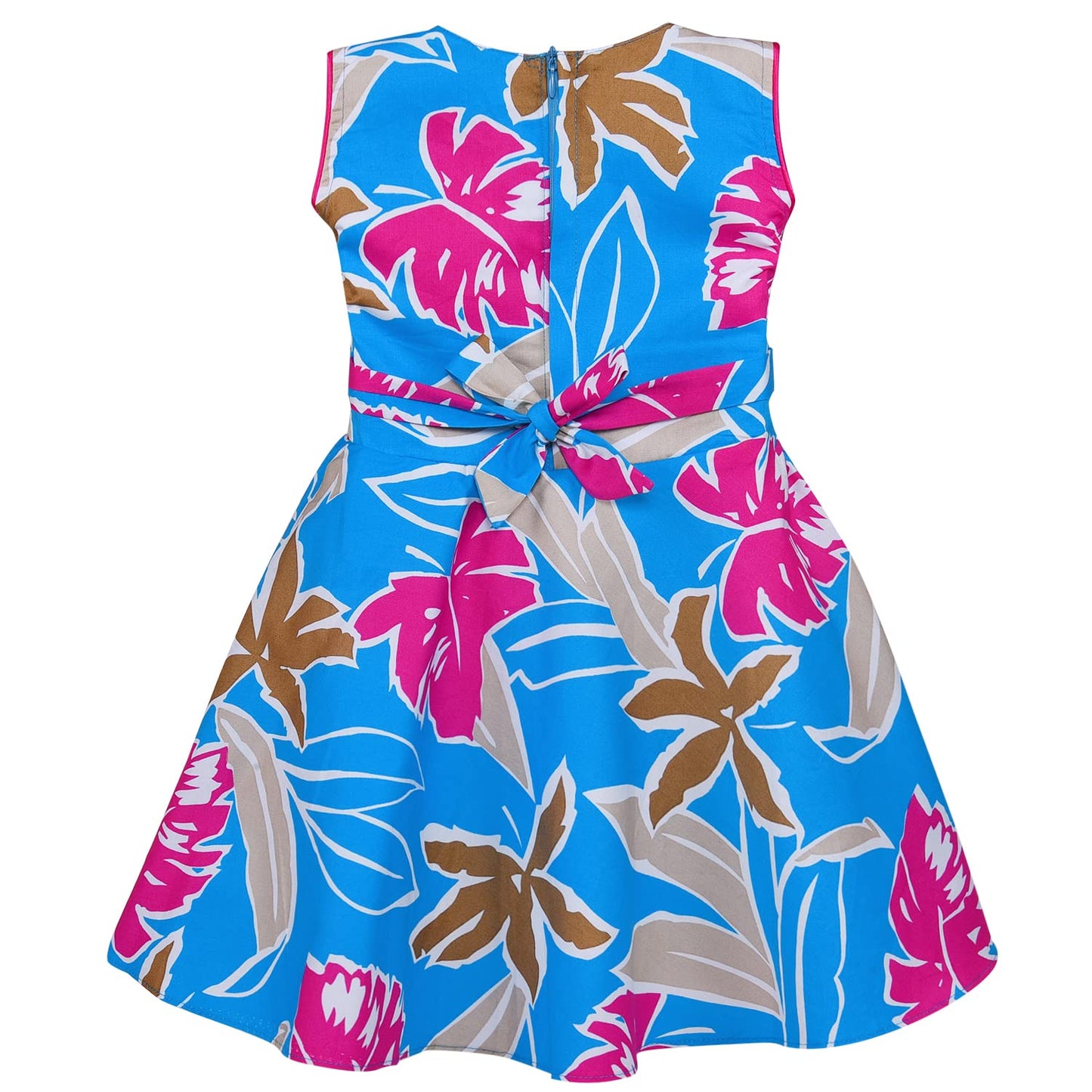 B2B Baby Girl Cotton Summer Dress Wholesale | Sleeveless Floral Casual Wear Bulk