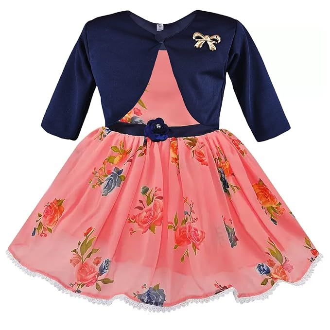 baby girls partywear frocks dress for girls fe3004pchJKTNBS