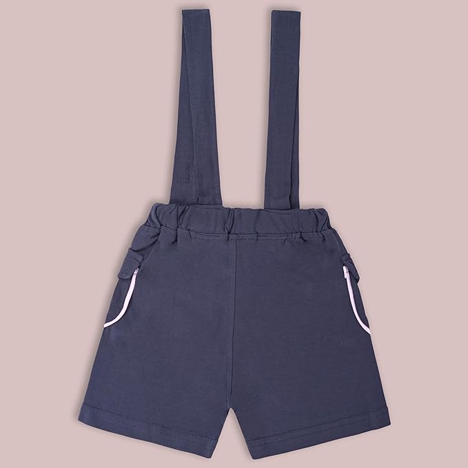 Boys Conversational Printed Cotton Dungaree Set bt687