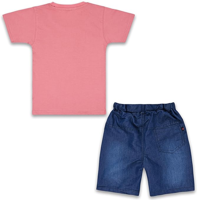 Boys Typography Printed Cotton Clothing Set bt652