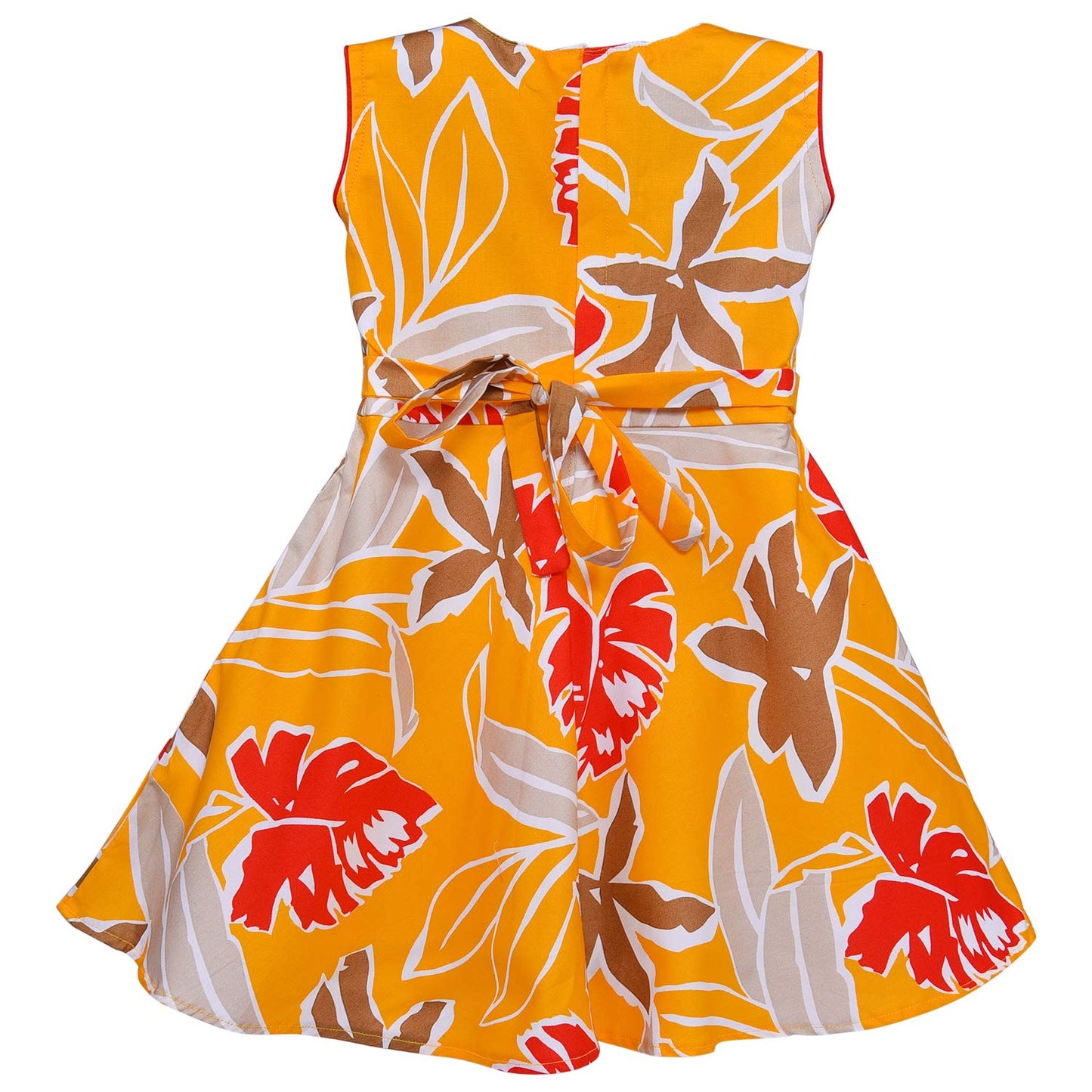 B2B Baby Girl Cotton Summer Dress Wholesale | Sleeveless Floral Casual Wear Bulk